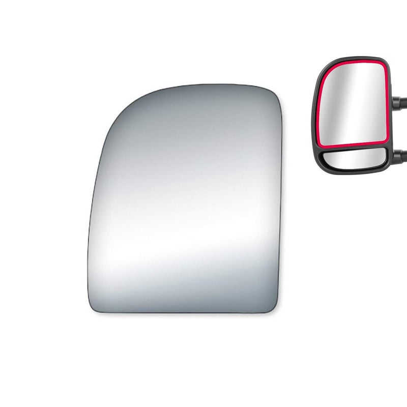 WLLW Mirror Glass Replacement for Ford E150/250/350/F250/F350/F450 Driver Side - Image 2